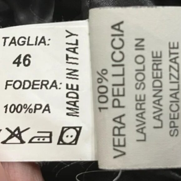 Real fur collar trim jacket/coat made in Italy - Picture 5 of 5